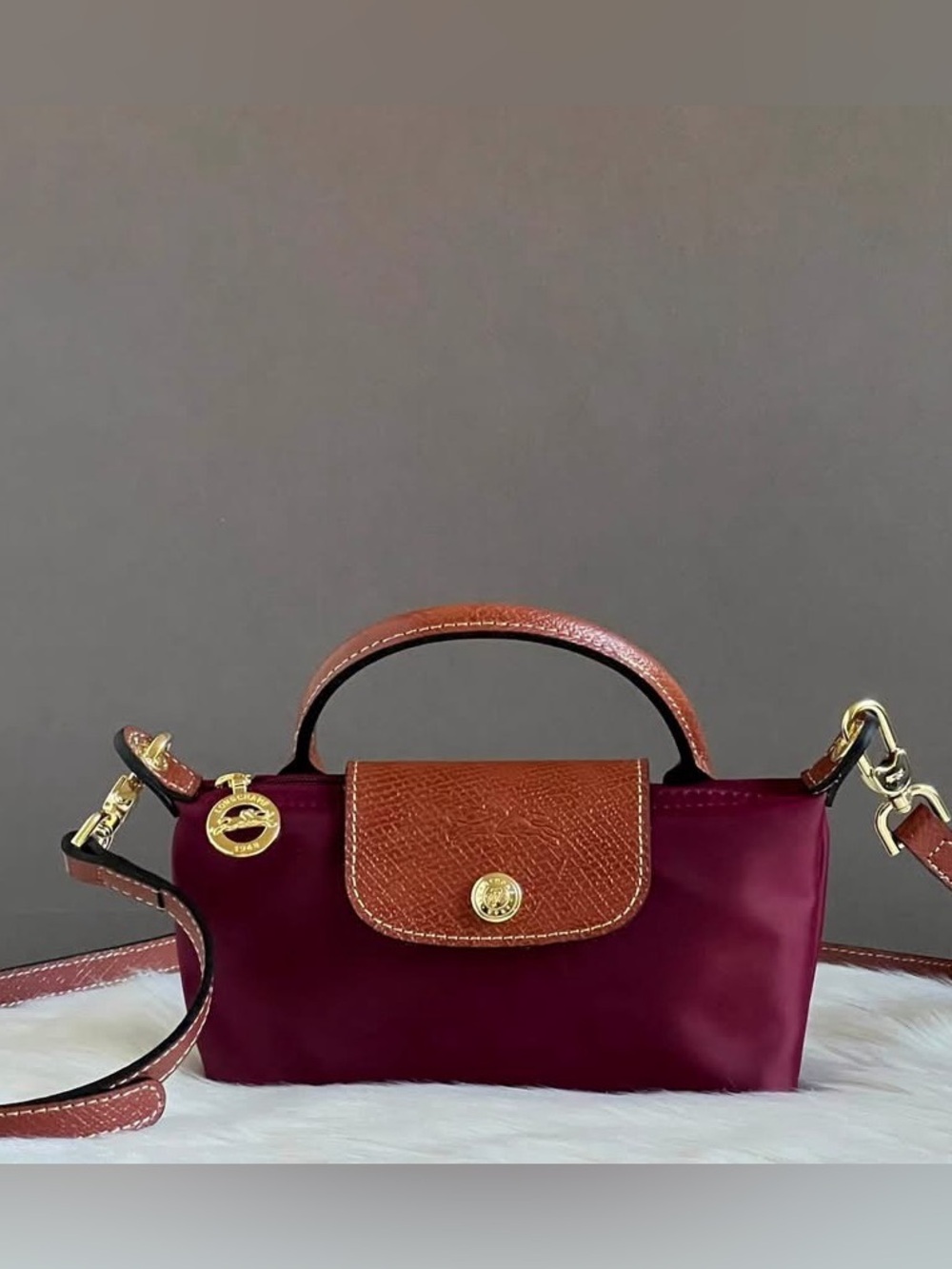 Longchamp XS Le Pliage Original Pouch with Strap